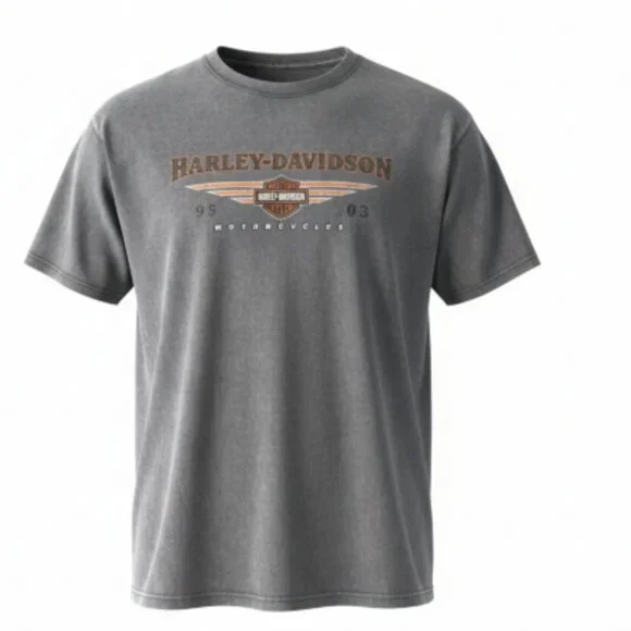 Genuine Harley-Davidson Men’s T-Shirt Sz Large Gray New Smyrna Beach Florida - Picture 3 of 12